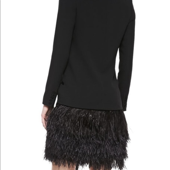 NWT- Haute Hippie- Feather Crepe Tux Blazer Dress - Picture 2 of 4